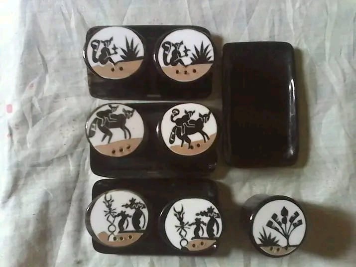 Boîte à bijoux fabriquée en corne de zébu