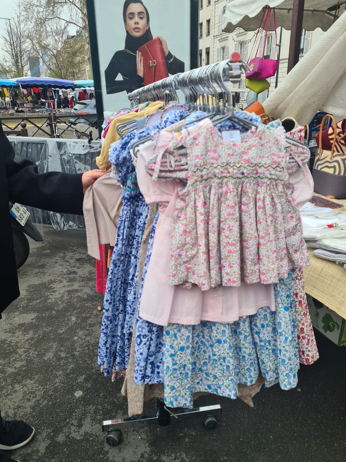 Robe avec smocks sur commande