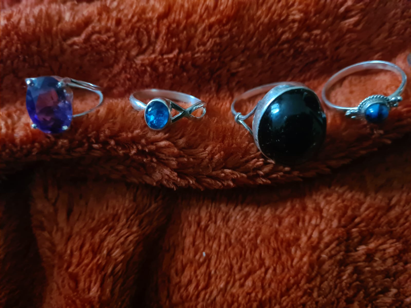 Bague en argent et pierre